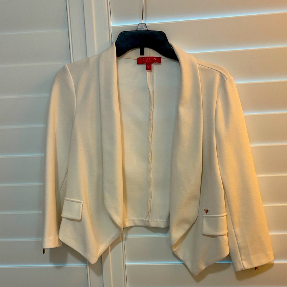 GUESS Women's Ivory Blazer